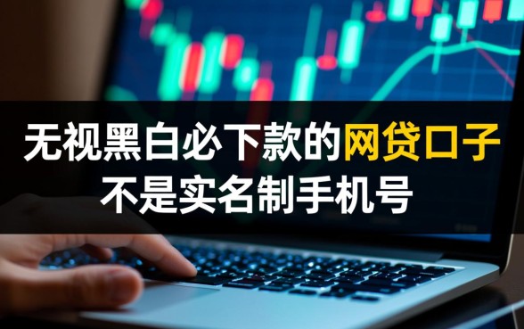 无视黑白必下款的网贷口子不用实名制手机号吗，怎么申请？