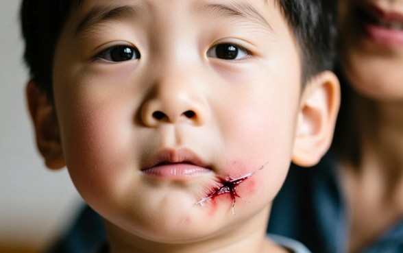 孩子下巴划了一道口子怎么办,用什么药好得快不留疤 孩子下巴划了一道口子怎么办