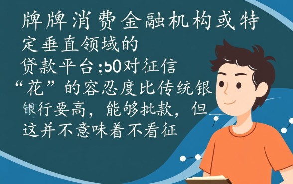 有没有那种即使征信花也能贷款的网贷平台