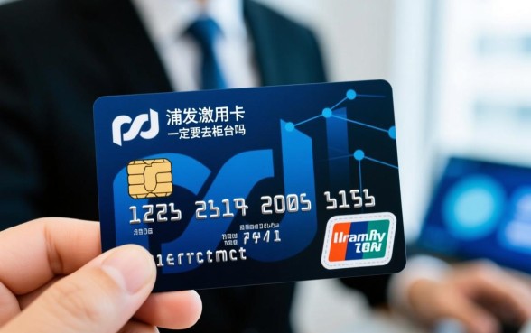 浦发信用卡激活一定要去柜台吗，不去柜台怎么激活