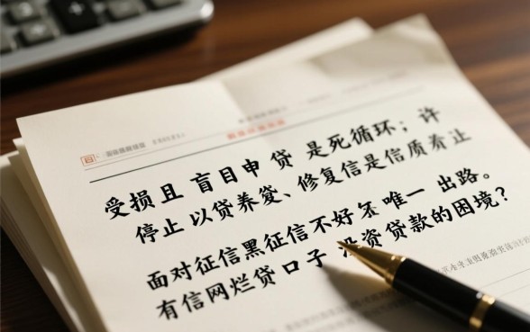 征信不好能贷款吗，征信黑了有网贷口子没贷款