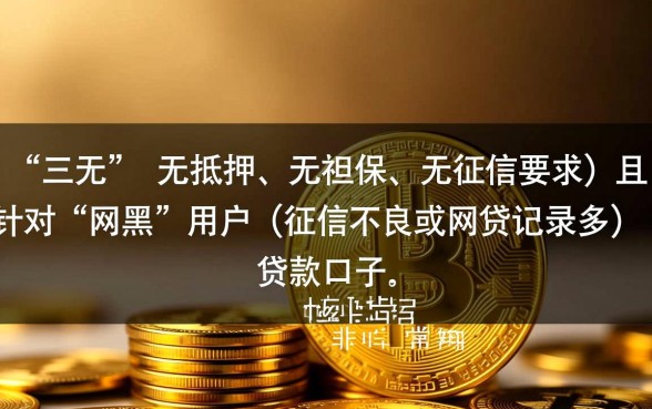 有没有真正的三无网黑口子能轻松申请贷款，2026必下款口子怎么申请