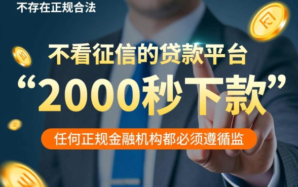 有没有不看征信的贷款平台2000秒下款