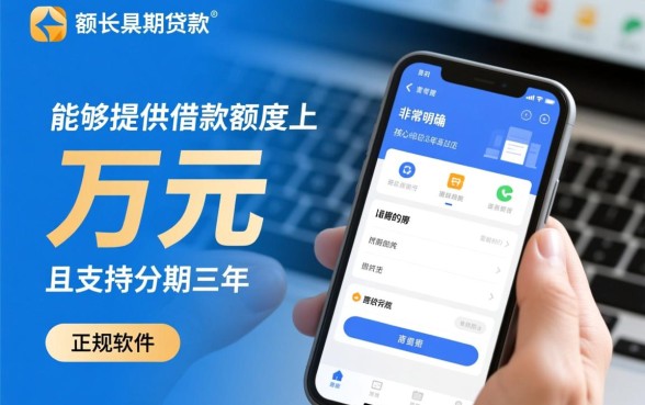 什么正规软件可以借钱上w分期三年