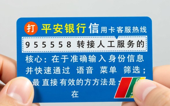 平安银行信用卡95558怎么转人工