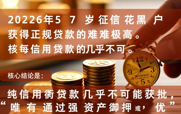 2026年57岁征信花黑户能下款吗