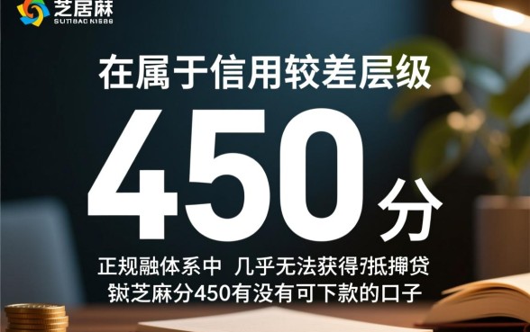 芝麻分450有没有可下款的口子2026,低分怎么借钱 芝麻分450有没有可下款的口子2026