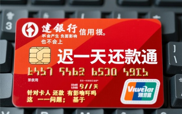 建行信用卡迟一天还款有影响吗，逾期一天怎么办