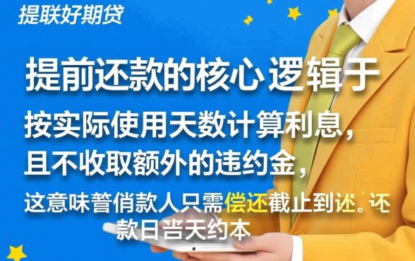 招联好期贷提前还款利息怎么算，提前还款划算吗