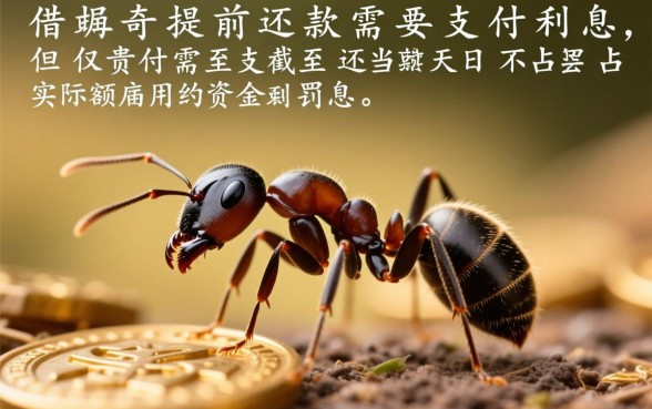蚂蚁借呗提前还款还要付利息吗，提前还款利息怎么算？