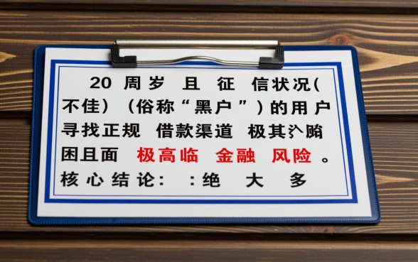 黑户哪些贷款平台20周岁可以借款的，20岁黑户哪里能下款