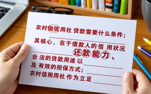 向农村信用社贷款需要什么条件，办理流程及手续有哪些？