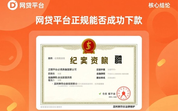 怎样判断网贷平台正规必下款