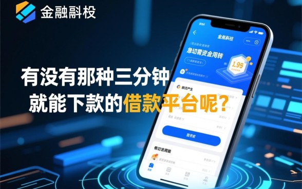 有没有那种三分钟就能下款的借款平台呢