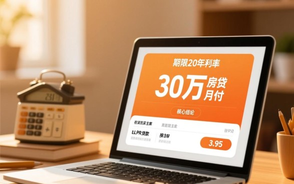 房子贷款30万20年月供多少，利息怎么算？