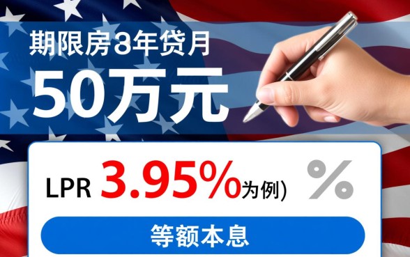 买房贷款50万30年月供多少，利息一共多少钱？