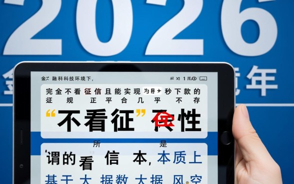 2026网贷口子不看征信能秒下款吗？有哪些正规靠谱平台？