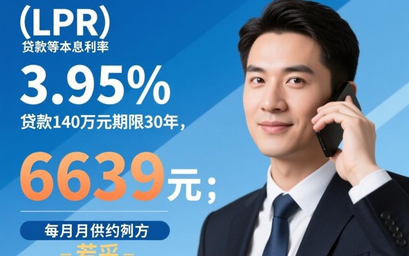 贷款140万30年每月还多少，利息一共多少钱？