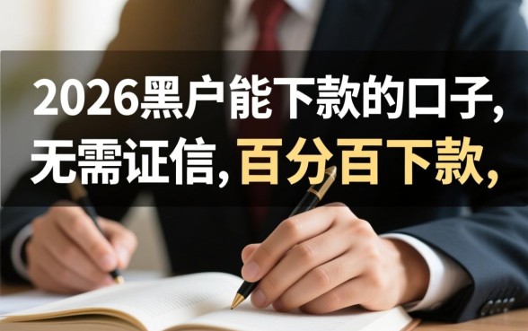 2026黑户能下款的口子真的能下款吗，哪里有靠谱的