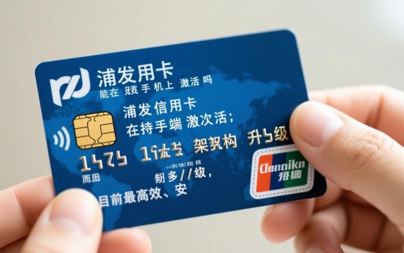 浦发信用卡能在手机上激活吗，浦发信用卡怎么在手机激活