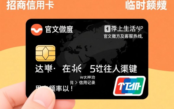 招商信用卡怎么申请临时额度，临时额度怎么调高？