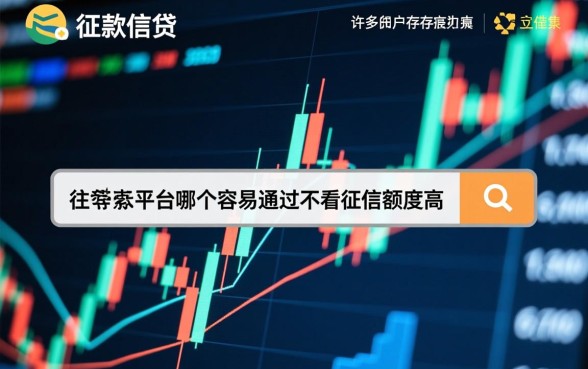借款平台哪个容易通过不看征信额度高，有哪些？