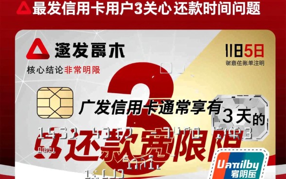 广发信用卡可以延迟几天还款，晚还几天算逾期？