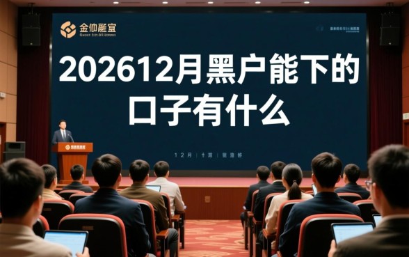 202612月黑户能下的口子有什么，黑户怎么申请必过？