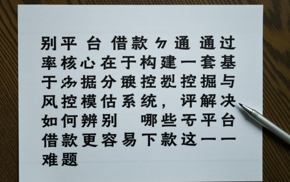 如何辨别哪些平台借款更容易下款，哪个平台通过率高？