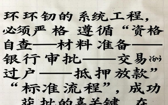 买二手房办贷款需要什么手续，具体流程和材料有哪些？