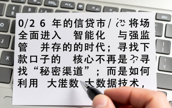 2026年最新下款口子有哪些，如何找到容易下款的口子