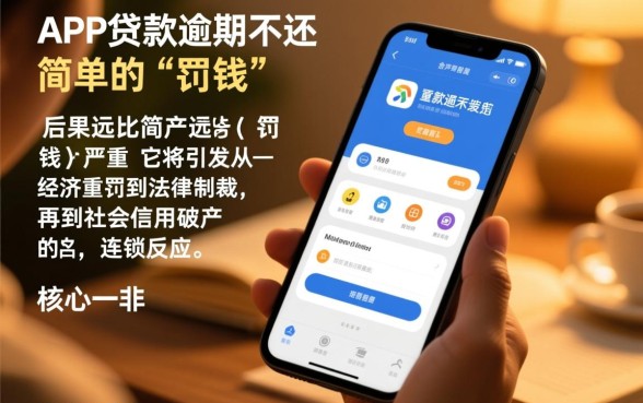 手机app贷款不还会怎么样，网贷逾期会有什么后果