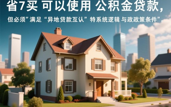 跨省买房可以用公积金贷款吗，异地公积金贷款怎么办理？