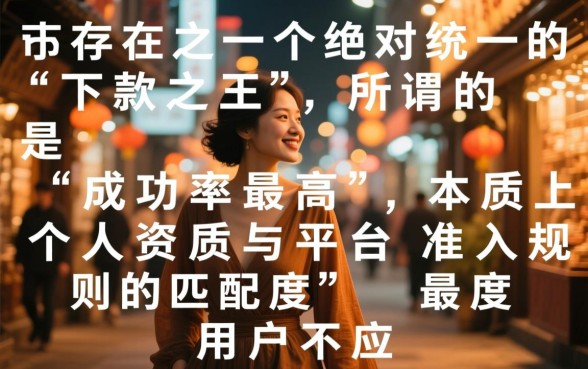 市面上哪个小贷口子下款成功率最高，2026最新容易下款的口子有哪些
