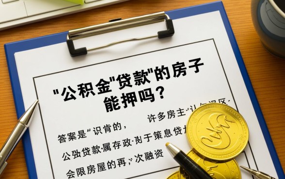 纯公积金贷款的房子能抵押吗，公积金贷款没还清能抵押吗