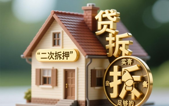 房子还有贷款可以抵押贷款吗，按揭房二次抵押怎么办理？