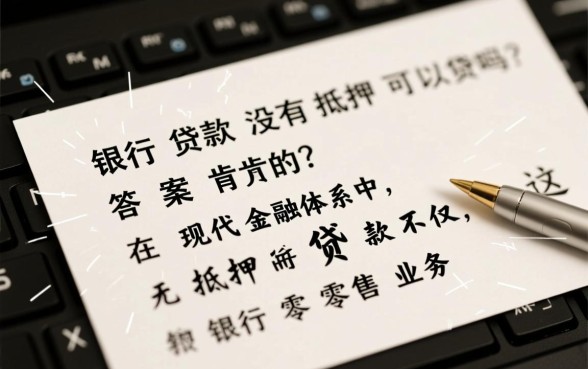 银行贷款没有抵押可以贷款吗，无抵押贷款需要什么条件？