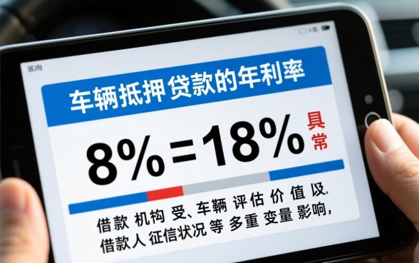车辆抵押贷款利息一般是多少，车抵贷利息怎么算？