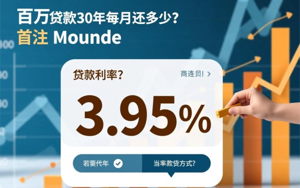 一百万贷款30年每月还多少，利息一共要还多少钱？
