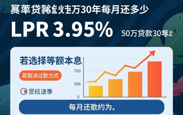 50万贷款30年每月还多少，利息一共要还多少钱？