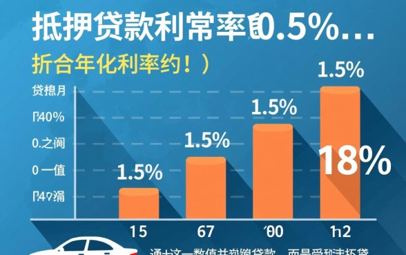 汽车抵押贷款利息一般是多少，一天多少钱？