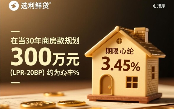 贷款300万30年月供多少，最新利率下利息怎么算？