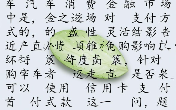 买车首付款可以刷信用卡吗，刷信用卡付首付有什么影响？
