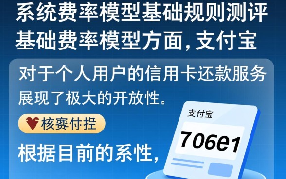 支付宝还信用卡有手续费吗，怎么操作才能不收费