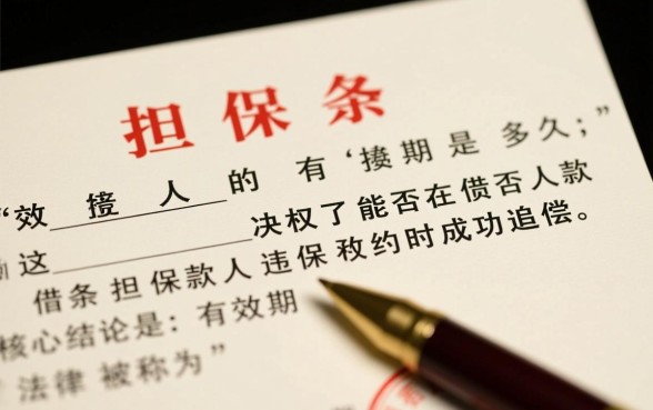 借条担保人的有效期是多久