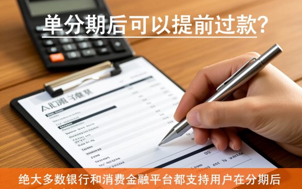 账单分期后可以提前还款吗，提前还款还要收手续费吗