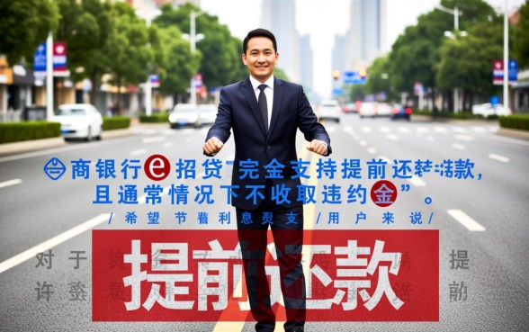 招行e招贷可以提前还款吗，提前还款有违约金吗