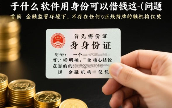 什么软件用身份证可以借钱