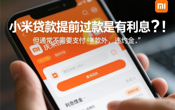 小米贷款提前还款有利息吗
