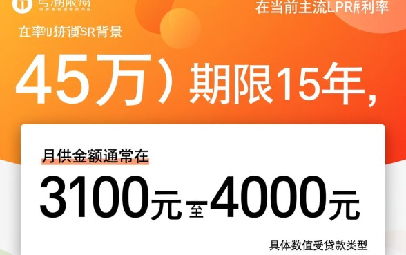 贷款45万15年月供多少，房贷计算器利息怎么算